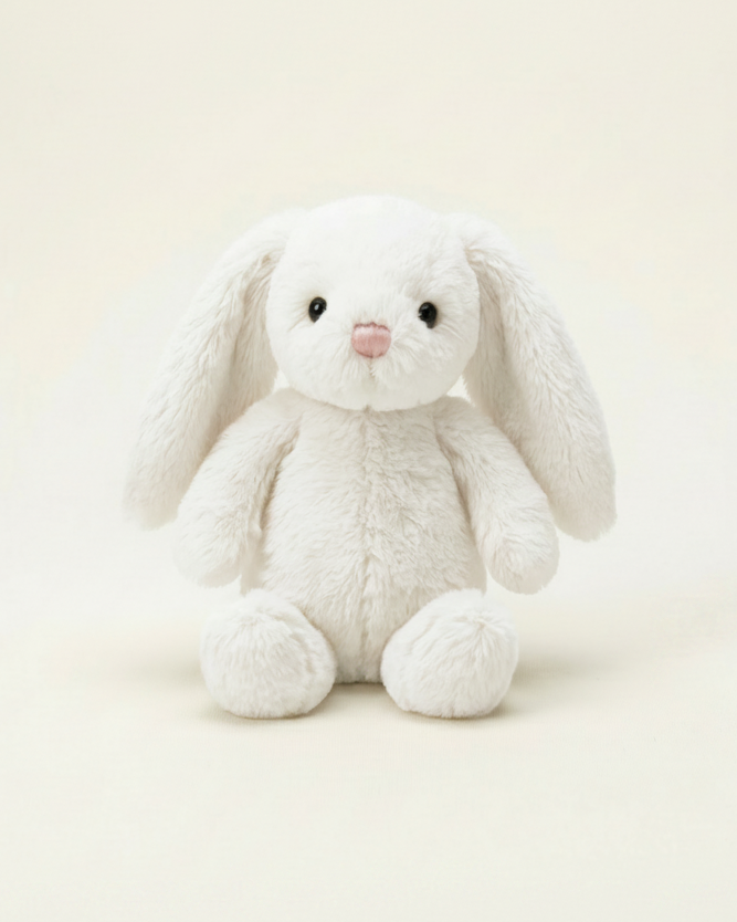 Gosedjur, vit kanin, 15 cm