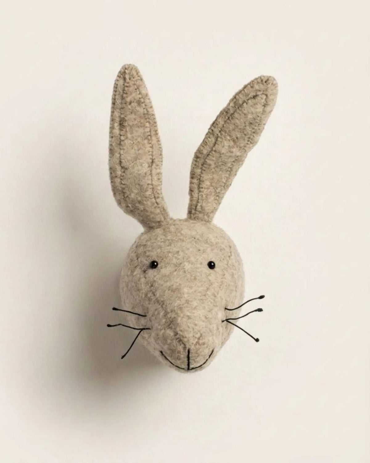 Djurhuvud i ull, hare
