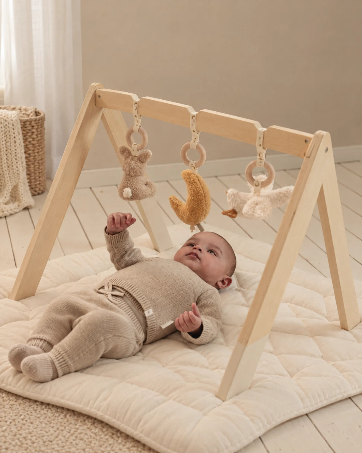Barnvagnsmobil, beige