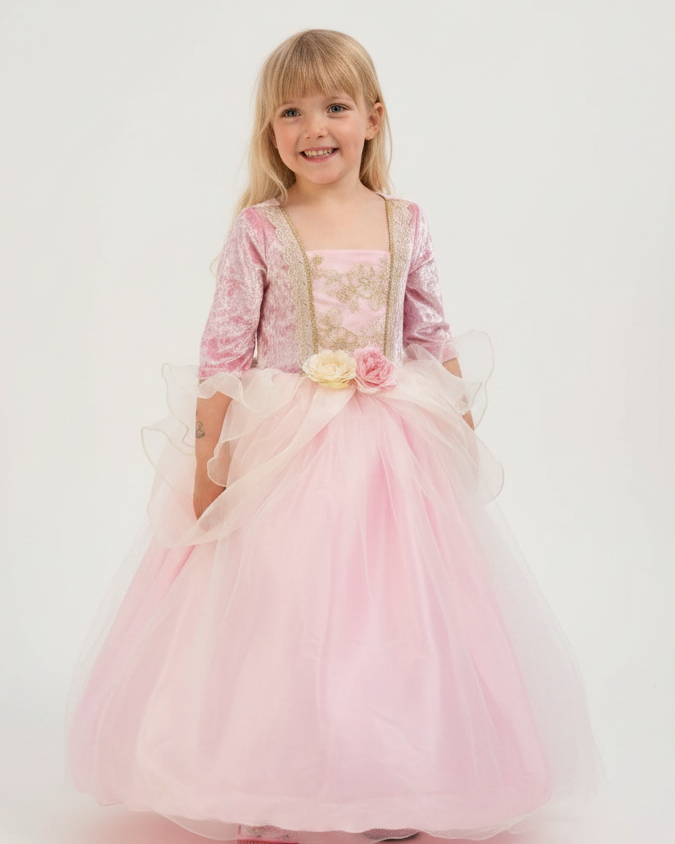 Prinsessklänning, ljusrosa