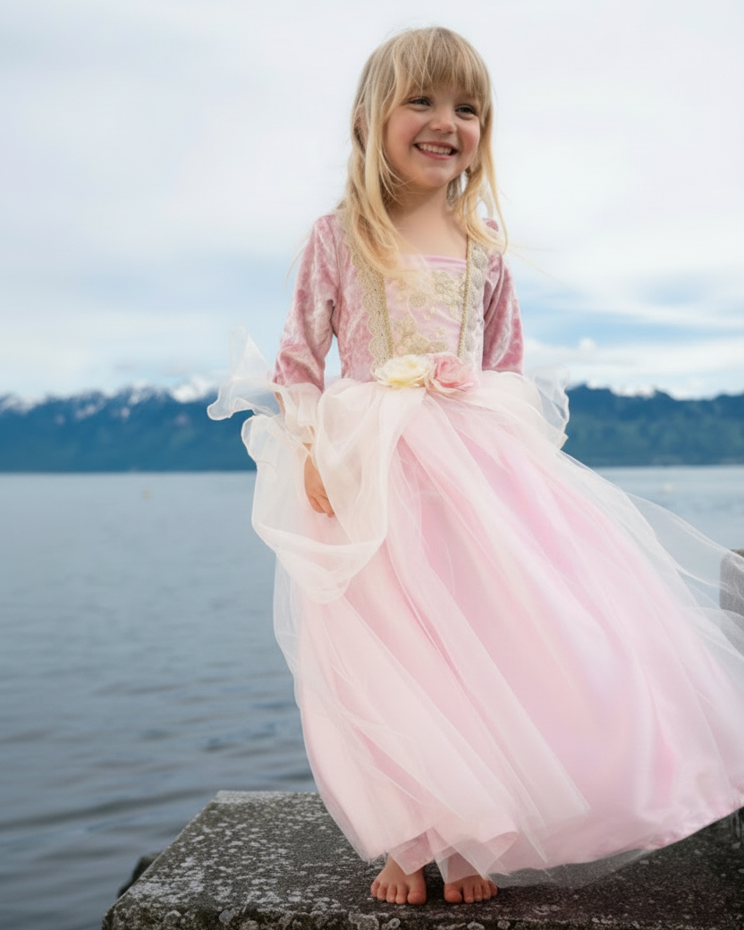 Prinsessklänning, ljusrosa