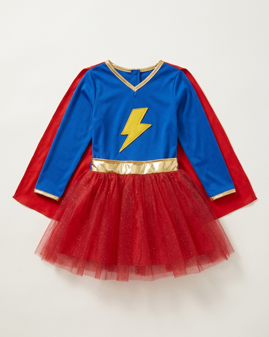 Superhjälteklänning med cape