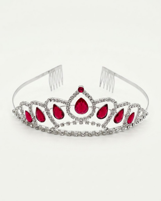 Tiara, rosa metall