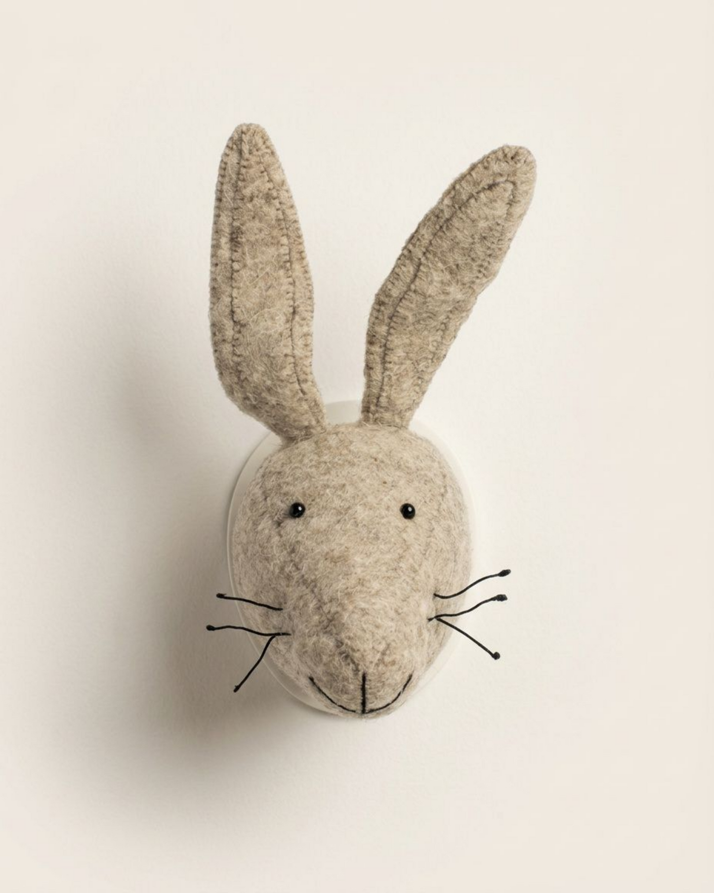 Djurhuvud i ull, hare