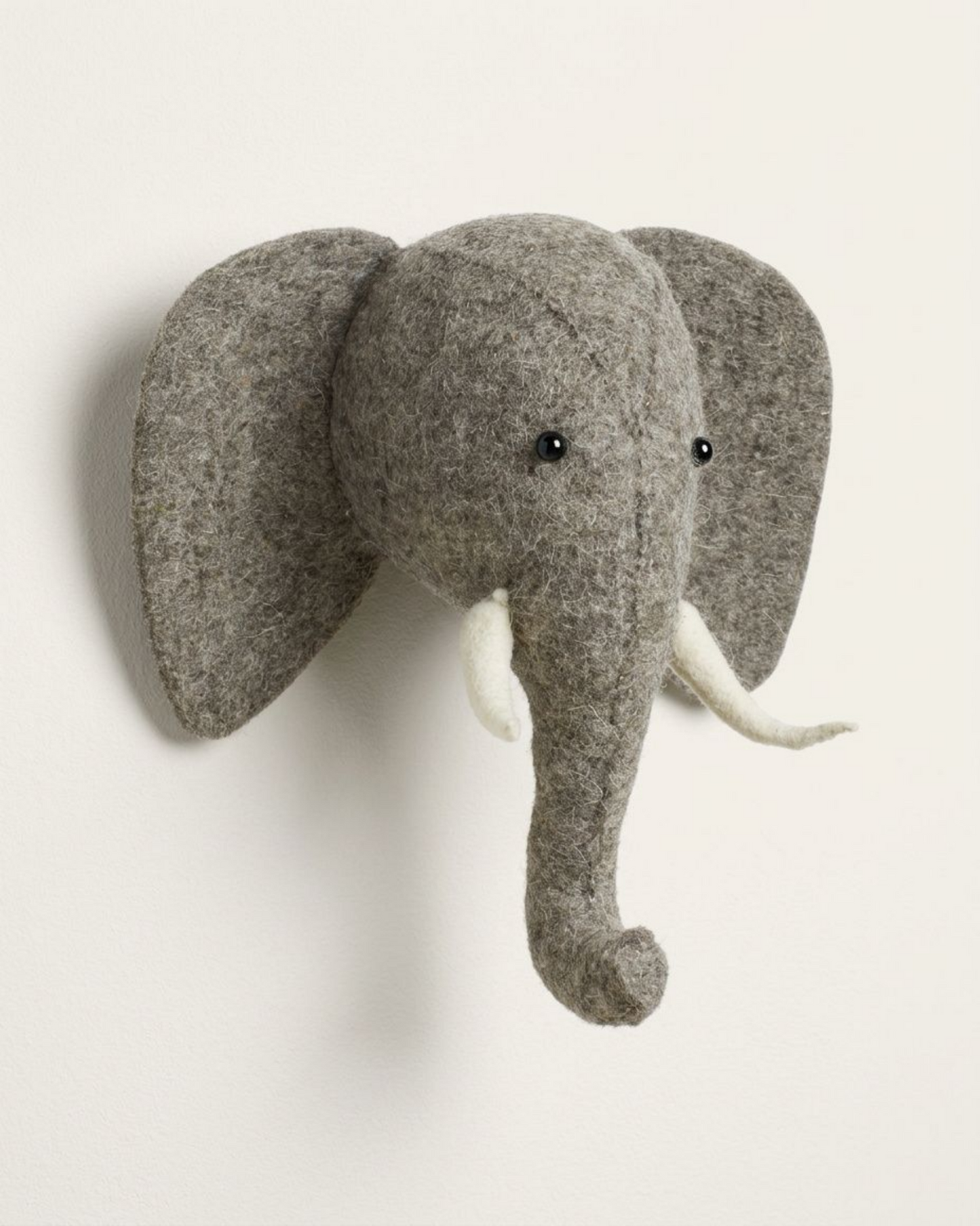 Djurhuvud i ull, elefant