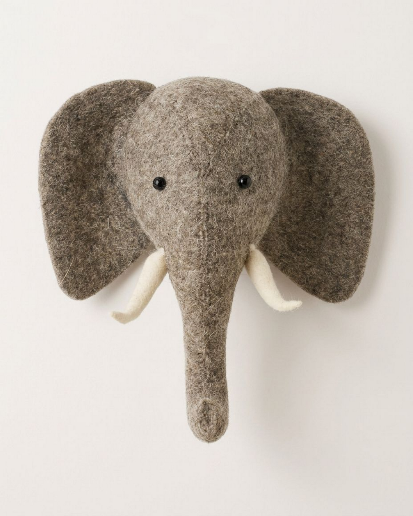 Djurhuvud i ull, elefant