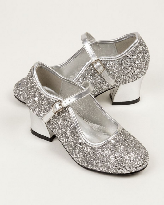 Prinsesskor, silver glitter