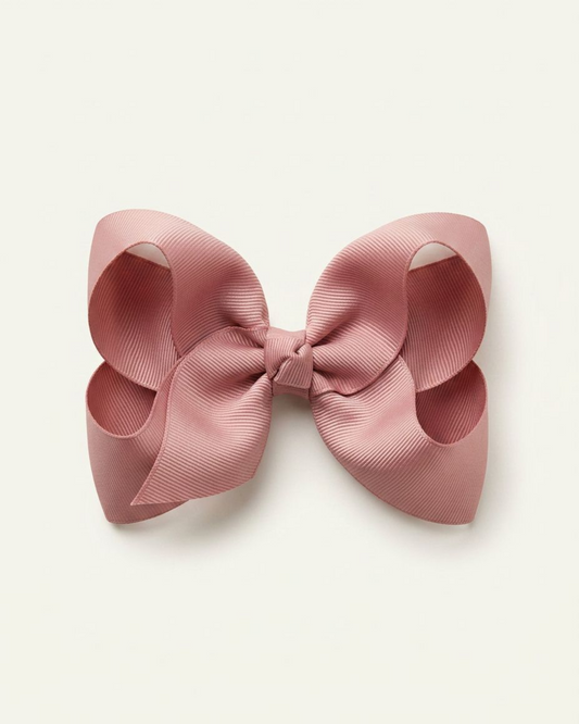 Stor hårrosett, antique mauve