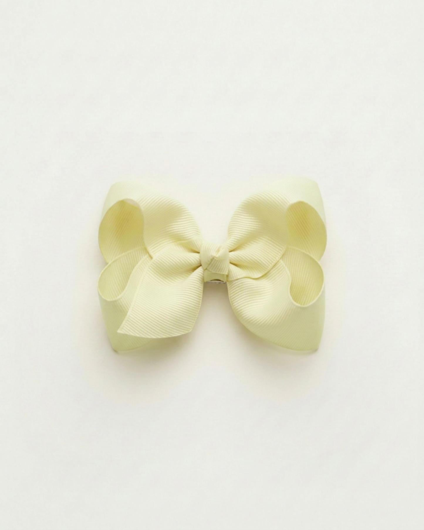 Mellanstor hårrosett, light yellow