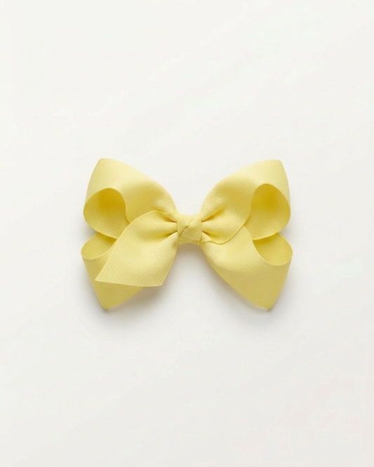 Mellanstor hårrosett, lemon
