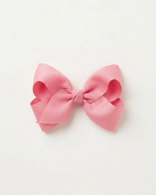Mellanstor hårrosett, pink
