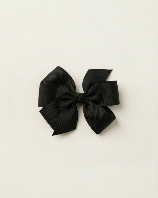 Mellanstor hårrosett, black