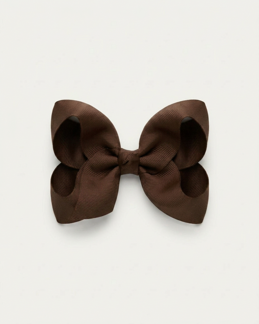 Mellanstor hårrosett, dark brown