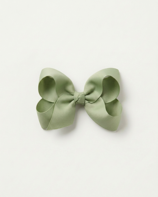 Mellanstor hårrosett, sage green