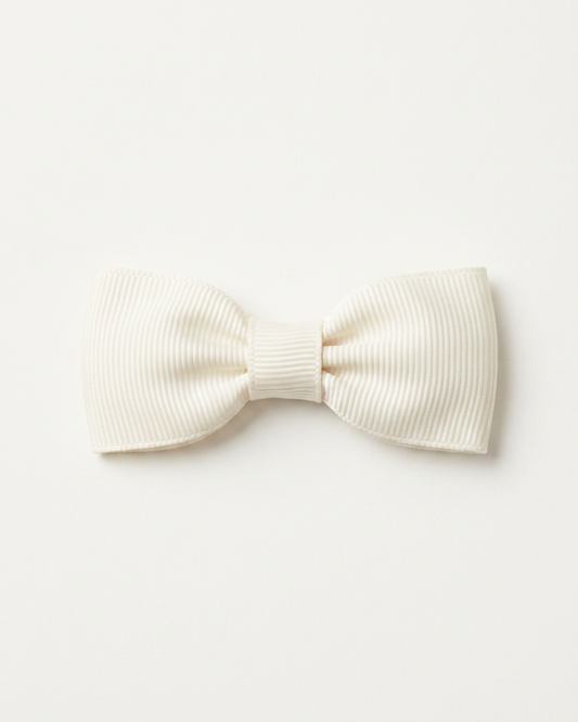Liten hårrosett, krämvit