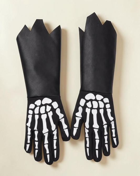 Skeletthandskar till Halloween