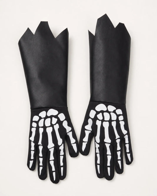 Skeletthandskar till Halloween