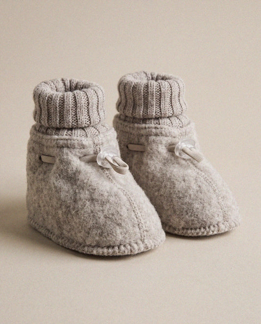 Joha ulltossor i merinoull för baby, beige